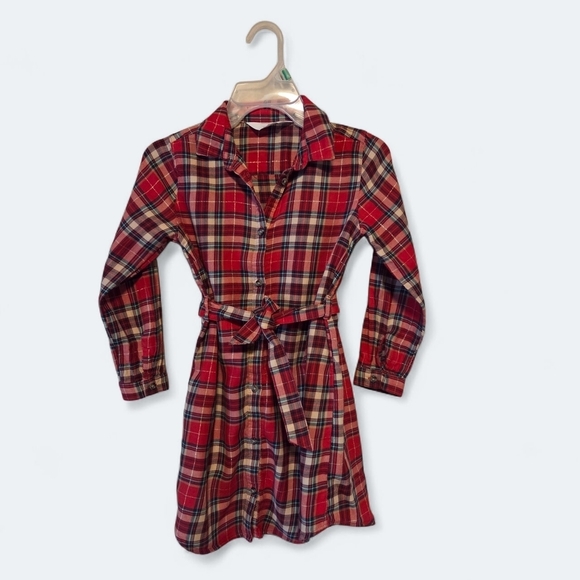 H&M Other - H&M Kids Red Plaid Button-Up Dress